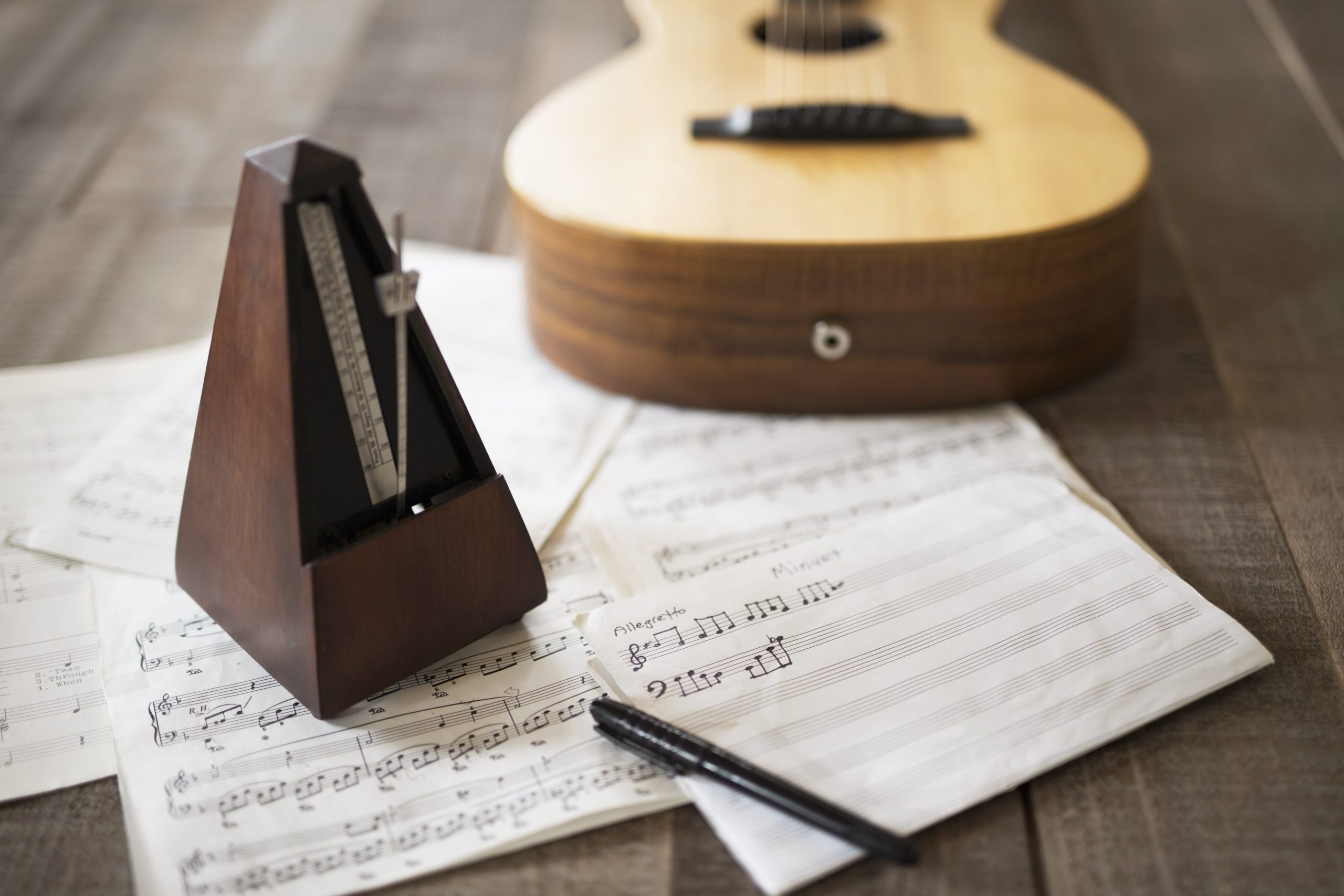 Métronome qui guide le tempo de la musique